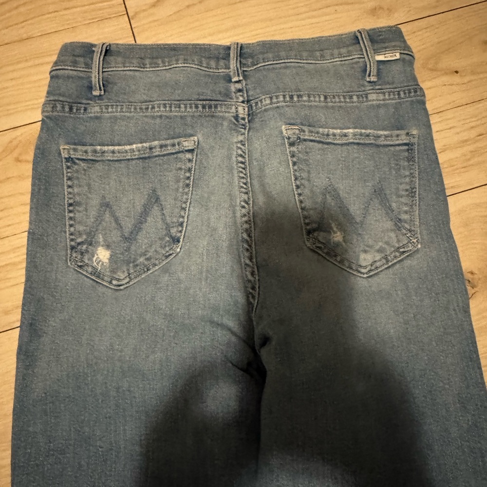 MOTHER Light Blue Straight Leg Jeans